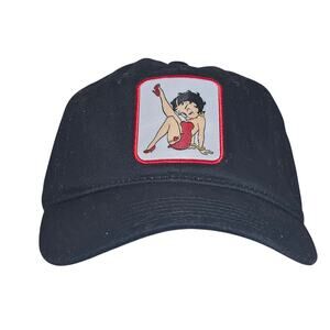 Betty Boop Black Baseball Cap One Size